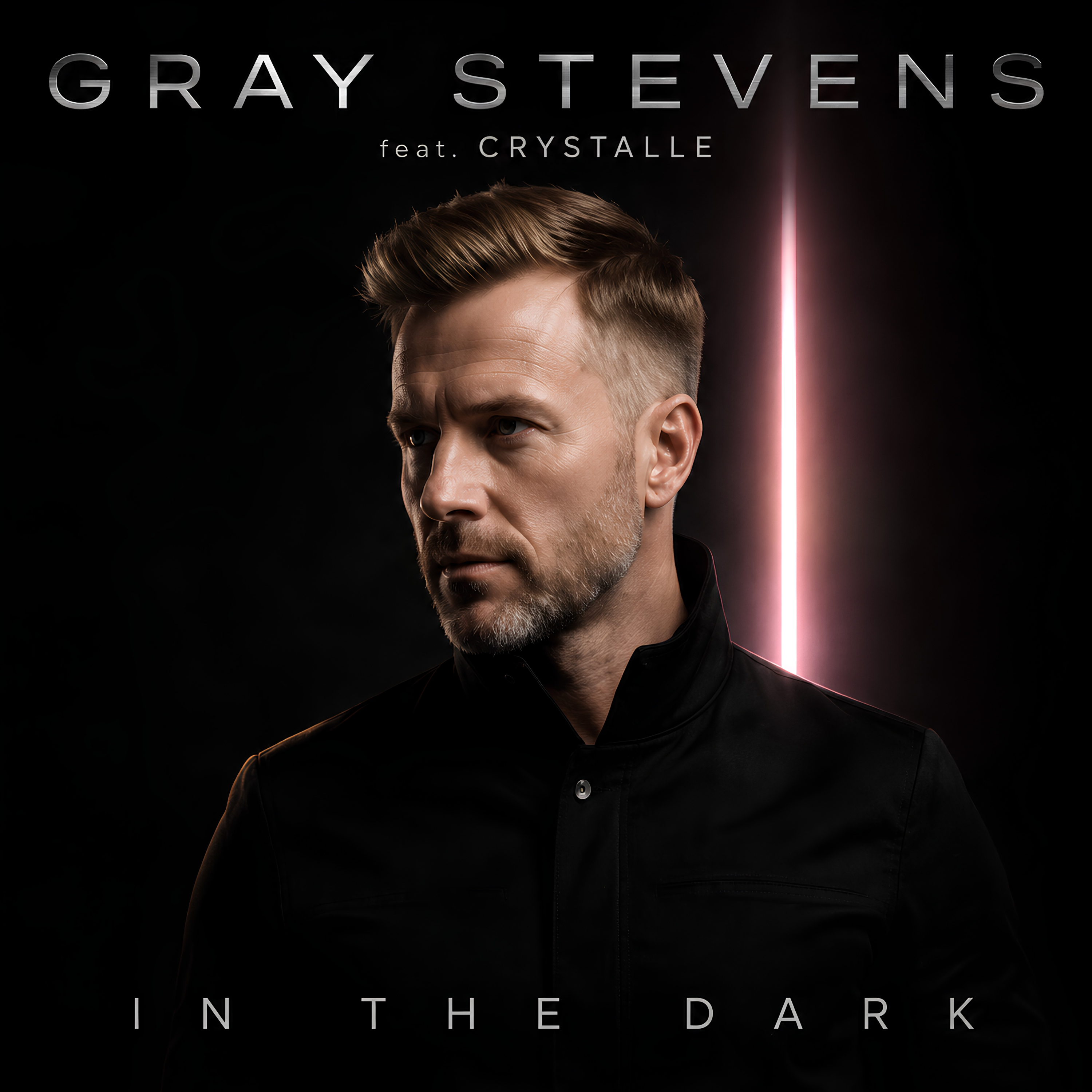 IN THE DARK single cover by Gray Stevens featuring CRYSTALLE